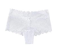 Spitzen Unterhosen Damen Hohe Taille, Unterwäsche Damen Große Größen, Nahtlos Panty Breiter Bund Unterhose No Show Microfaser Unsichtbare Panties Bequem BaumwollBriefss Invisible Thong Dessous