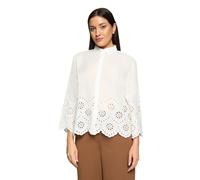 Spitzenbluse BETTY BARCLAY "Damen mit Schmuckkanten", Damen, Gr. 40, rohweiß, Obermaterial: 100% Baumwolle, figurumspielend normal, Blusen Spitzenbluse (37843947-40) rohweiß