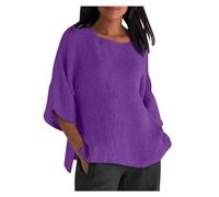 Spitzenbluse Damen schwarz XXL Leinenhemd Basic Kuschelig Bluse Lässige Musselin Hemdbluse Einfarbig Blusentop Oversized Tshirt schwarzes Tshirt Damen