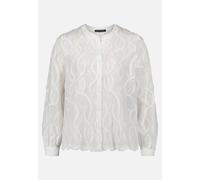 Spitzenbluse mit Schmuckkanten Rohweiß 48