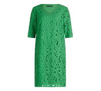 Spitzenkleid BETTY BARCLAY "Damen mit V-Ausschnitt", Damen, Gr. 46, Normalgrößen, kelly grün, Obermaterial: 69% Baumwolle, 21% Polyamid, 10% Viskose; Futter: 100% Polyester, figurumspielend kurz, V-Au