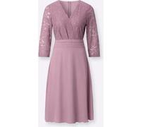 Spitzenkleid mauve 38
