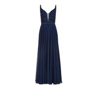 SWING - Spitzenkleid mit nachhaltigem Chiffon-Rock navy - Gr. - 44