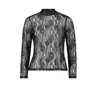 Spitzenshirt Schwarz 40