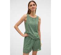 Spitzentop VERO MODA "VMMAYA TANK TOP JRS VO", Damen, Gr. XS, hedge grün, Jersey, Obermaterial: 95% Polyester, 5% Elasthan, unifarben, regular fit normal, Rundhals, Tops Spitzentop, Materialmix, regul