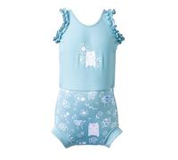 Splash About Baby-Mädchen Happy Nappy Costume Einteiliger Badeanzug, Sunny Bear, 12-24 Month