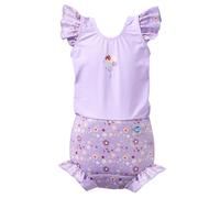 Splash About Happy Nappy Badeanzug mit Rüschen, Lilac Spring, 12-24 Monate