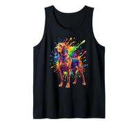 Splash Art Bloodhound Minimalist St. Hubert Hound Tank Top