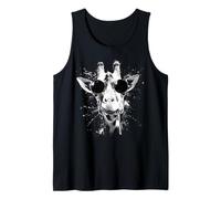 Splash Art Grunge-Stil Giraffe mit Schatten Tank Top