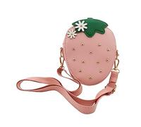 Spldsun Handtaschen Kinder Mädchen, PU-Leder, Wasserdicht, mit Reißverschluss, Abnehmbarer und Verstellbarer Schultergurt, Geeignet für Kinder von 1-3 Jahren (Rosa)