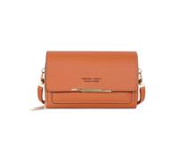 Spldsun PU Leder Crossbody Schultertasche, Damen Umhängetasche Kleine, Damen Kleine Umhängetasche,mit Karteneinschub, Verstellbarer, Abnehmbarer Schulterriemen für Frauen (Braun)