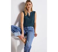 Split Neck Jersey-Top