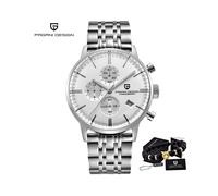 (Splitterweiß S) 2023 Neue PAGANI DESIGN Marke Luxusuhren für Männer Automatische Datumsuhr Wasserdicht