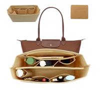 SPOKKI Taschen Organizer für Longchamp L Filz Taschenorganizer mit Kartenpackung 30x14.5x17cm Innentasche für Handtaschen Taschenorganizer Shopper mit Multifunktionalen Taschen Großes Fassungsvermögen