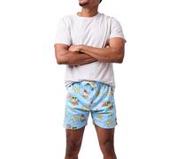 Spongebob Schwammkopf Beach Day Allover-Print Herren Active Mesh Shorts Blau, Spongebob Beach Day, Groß