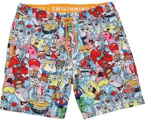 SpongeBob Schwammkopf OppoSuits - Frenzy Badeshort multicolor in XXL