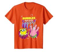 Spongebob Schwammkopf Patrick Bubble Classic Happy Friends T-Shirt, Kinder, Orange, 116