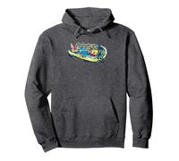 Spongebob Schwammkopf Pro Boarder Wave Rider Fun 90s Classic Pullover Hoodie, Unisex für Erwachsene, Anthrazit Meliert, M