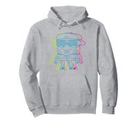 Spongebob Schwammkopf Spongebob Charakter 3D Pullover Hoodie, Unisex für Erwachsene, Grau Meliert, XXL