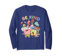 Spongebob Squarepants Be Kind Bikini Bottom Crew Langarmshirt