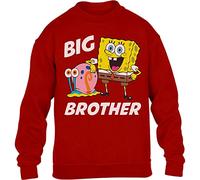 SPONGEBOB SQUAREPANTS Big Brother Gary Kinder Pullover Sweatshirt 128 Rot