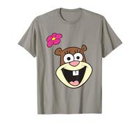 Spongebob Squarepants Cheerful Sandy Cheeks Big Face T-Shirt