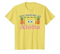 Spongebob Squarepants Had Me at Aloha T-Shirt, Kinder, Gelb, 98