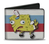 SpongeBob SquarePants Herren Buckle-down PU Bifold - Spongebob Nice Buns Geldbörse, Mehrfarbig, 4,0 x 3,5 US