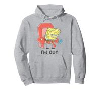 Spongebob Squarepants I'm Out Watercolor Distressed Style Pullover Hoodie