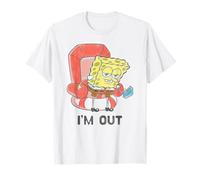 Spongebob Squarepants I'm Out Watercolor Distressed Style T-Shirt