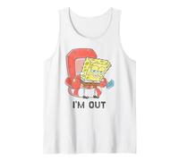 Spongebob Squarepants I'm Out Watercolor Distressed Style Tank Top