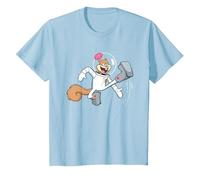 Spongebob Squarepants Karate Sandy T-Shirt, Kinder, Himmelblau, 116