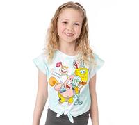 SPONGEBOB SQUAREPANTS Krawatte Dye T-Shirt Girls Kinder Front Biege Blue Top