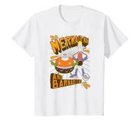 Spongebob Squarepants Mermaid Man and Barnacle Boy T-Shirt, Kinder, Weiß, 152
