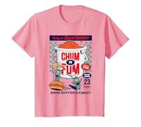 Spongebob Squarepants Plankton Chum Bucket Chum is Fum T-Shirt, Kinder, Rosa, 128