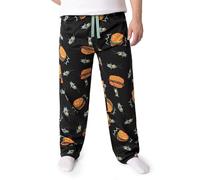 SPONGEBOB SQUAREPANTS Schwarze Loungehose für Herren Plankton | Komfortabler Kordelzug | Cartoon-Loungewear zum Entspannen zu Hause | Ideal zum Chillen und für Freizeitaktivitäten