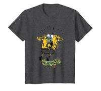 Spongebob Squarepants Shocking! T-Shirt, Kinder, Anthrazit Meliert, 140