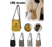 Sport Ausflug kleine Umhängetasche - Damen einfarbige Crossbody Handytasche mit Reißverschlusstasche | Minimalistischer Münzbeutel & Kopfhörer Aufbewa