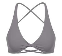 Sport BH Damen Rückenfrei - Sexy Seamless Bra Damen Ohne Bügel Cross Back Design Bralette mit Abnehmbaren Gepolstert Spaghettiträger Push Up BHS Crop Tops Bügellos Bustier Neckholder Büstier