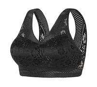 Sport BH Damen Starker Halt Große Größen Sports Bra Ohne Bügel Comfit Soft BH Bequem Breite Träger Sport-BHS Rückenfrei Fitting Yoga BH Sportunterwäsche Klassische Nahtloser Bügelloser BH