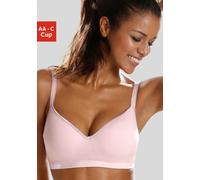 Sport-BH H.I.S, Damen, Gr. 70, Cup AA, rosa, Microtouch, Obermaterial: 85% Polyamid, 15% Elasthan, BHs Sport-BH, mit Push-up-Kissen (280960-70) rosa