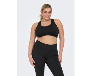 Sport-BH ONLY PLAY "ONPDAISY-2 SEAM BRA CUR NOOS", Damen, Gr. 44/46, N-Gr, schwarz, Jersey, Obermaterial: 92% Polyamid, 8% Elasthan, unifarben, slim fit, BHs Sport-BH, Slim Fit, aus Polyamid und Elast