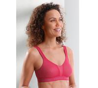 Sport-BH TRIUMPH, Damen, Gr. 80, Cup D, lila (erdbeere), 45% Polyamid, 41% Polyester, 14% Elasthan, BHs Sport-BH (56494125-80) erdbeere