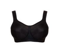 Sport-BH ULLA DESSOUS "Sport BH mit Bügel Kate", Damen, Gr. 90, Cup H, schwarz, Obermaterial: 50% Polyamid PA. 30% Polyester PES. 15% Elasthan EL. 3% Polyethylen PE. 2% Baumwolle CO., BHs Sport-BH (49