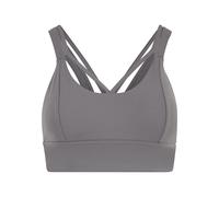 Sport-BH URBAN CLASSICS "Urban Classics Ladies Sports Bra crossed", Damen, Gr. S, Cup 0, senior grau, 80% Nylon, 20% Elasthan, BHs Sport-BH (62583328-S) senior grau