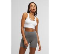 Sport-BH URBAN CLASSICS "Urban Classics Ladies Sports Bra crossed", Damen, Gr. S, Cup 0, weiß, 80% Nylon, 20% Elasthan, BHs Sport-BH (17556424-S) weiß