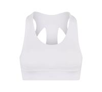 Sport-BH URBAN CLASSICS "Urban Classics Ladies Sports Bra Ladies Sports Bra", Damen, Gr. S, Cup 0, weiß, 80% Nylon, 20% Elasthan, BHs Sport-BH (94537351-S) weiß