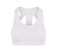 Sport-BH URBAN CLASSICS "Urban Classics Ladies Sports Bra Ladies Sports Bra", Damen, Gr. XL, Cup 0, weiß, 80% Nylon, 20% Elasthan, BHs Sport-BH (94537351-XL) weiß