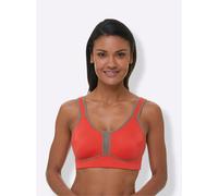 Sport-BH VIANIA, Damen, Gr. 90, Cup D, rot (korallenrot), 47% Polyamid, 41% Polyester, 12% Elasthan, BHs Sport-BH Sportbekleidung (26779861-90) korallenrot