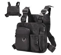 Sport-Brusttasche - Fronttasche, Hydratationsträger, Weste, Ausrüstung, leicht, verstellbar, Laufgürtel, erweiterter Komfort für Reisen, Wandern, Radfahren, Joggen, Jagd, Workout im Freien